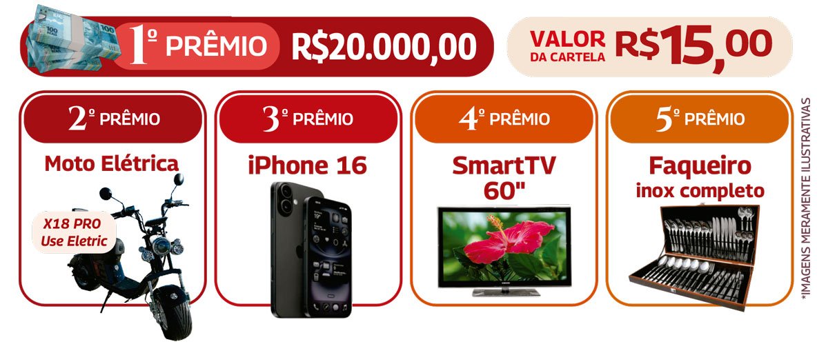 Prêmios da Rifa do Divino